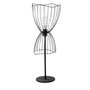 Opviq Zeyno - 5050 Lámpara de Mesa Negra de Metal